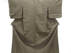 綿麻　雨縞模様織り出し浴衣